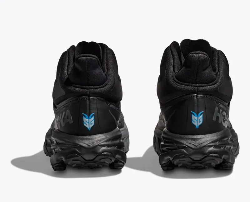 HOKA Speedgoat 5 Mid GORE-TEX Men's Fast Hike Boot in Black/Black-4