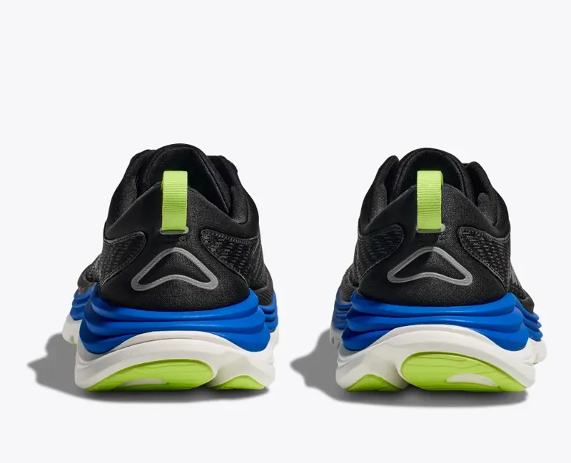 HOKA Gaviota 5 Men's Road Running Shoe in Black/Electric Cobalt-5