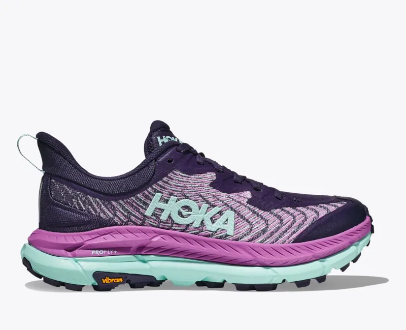 HOKA Mafate Speed 4 Women's Trail Running Shoe in Night Sky/Orchid Flower