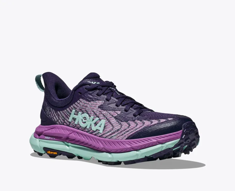 HOKA Mafate Speed 4 Women's Trail Running Shoe in Night Sky/Orchid Flower-7