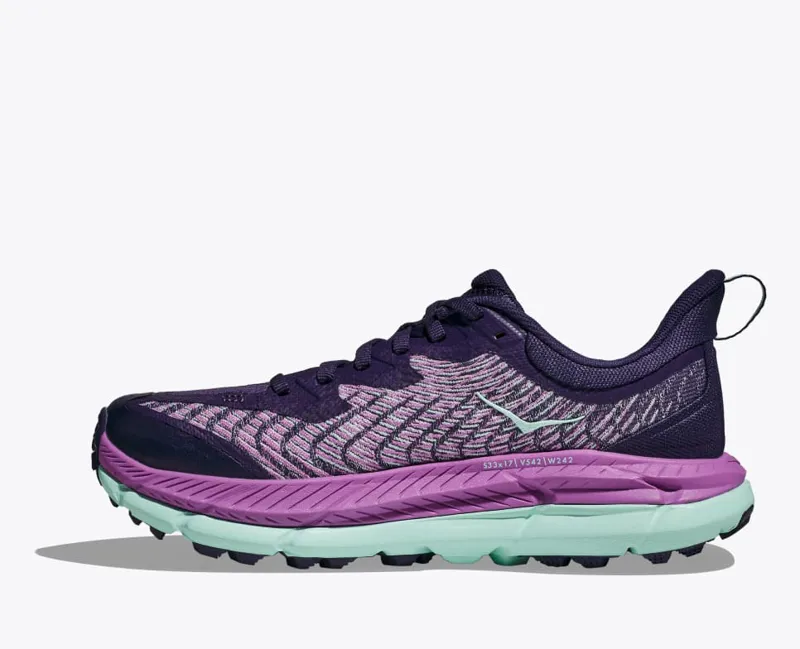 HOKA Mafate Speed 4 Women's Trail Running Shoe in Night Sky/Orchid Flower-3