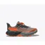 HOKA Speedgoat 5 Kid's Trail Running Shoe in Castlerock/Vibrant Orange