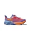HOKA Speedgoat 5 Kid's Trail Running Shoe in Cerise/Stellar Blue