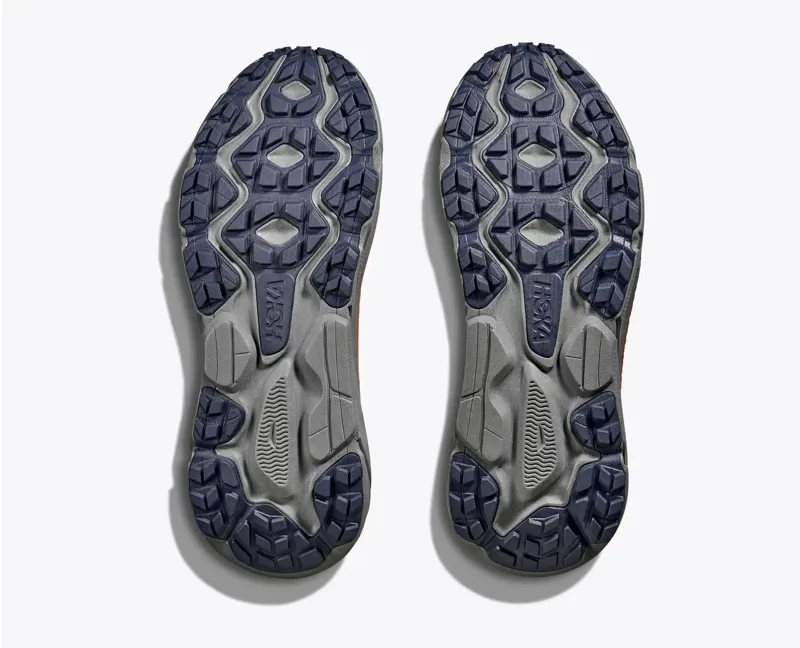 HOKA Challenger 7 Men's Road/Trail Running Shoe in Mineral Brown/Asteroid-1