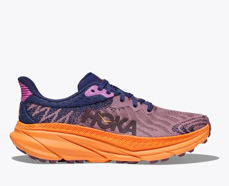 HOKA Challenger 7 Women's Road/Trail Running Shoe in Wistful Mauve/Cyclamen