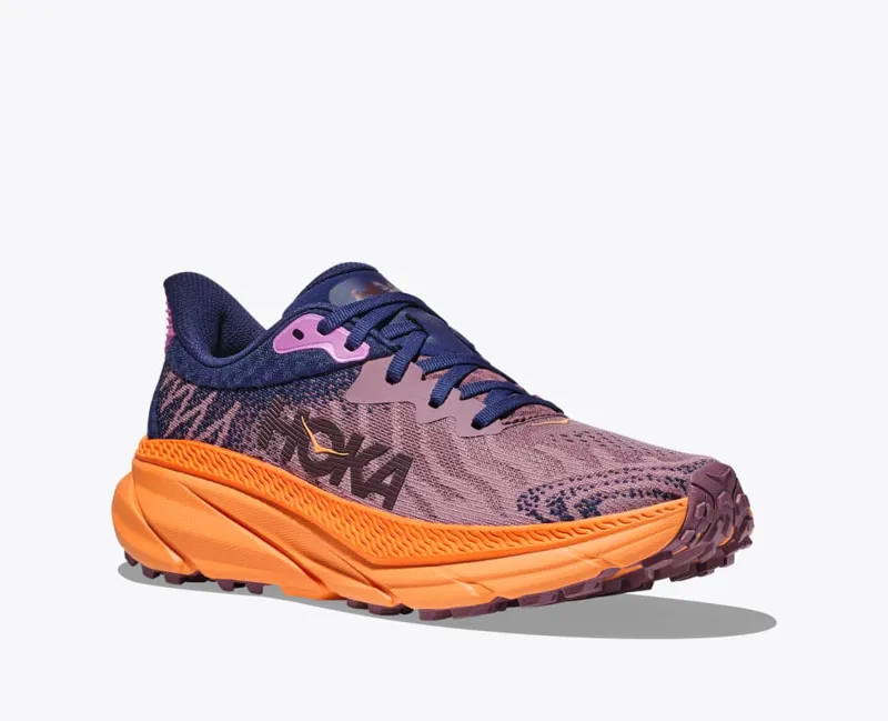 HOKA Challenger 7 Women's Road/Trail Running Shoe in Wistful Mauve/Cyclamen-7