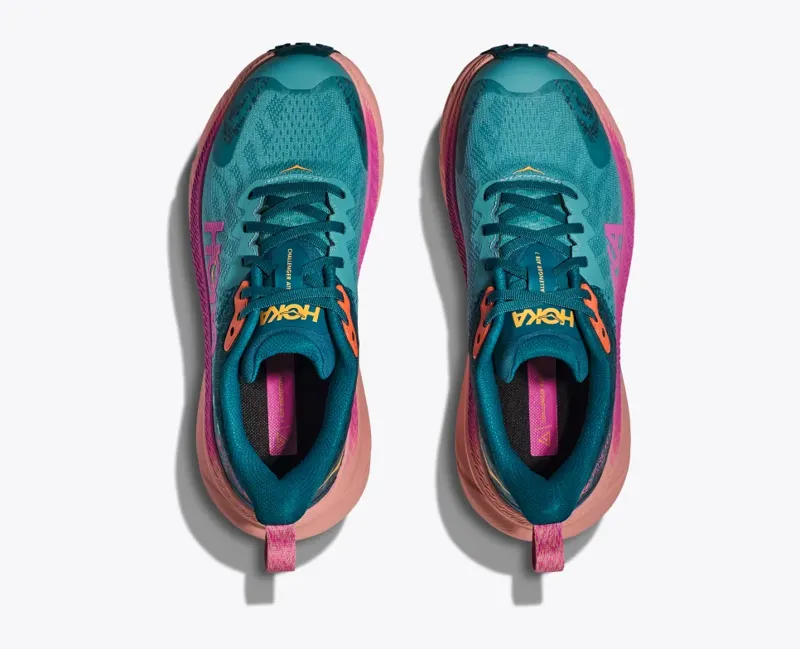 HOKA Challenger 7 GORE-TEX Women's Road/Trail Running Shoe in Ocean Mist/Deep Lagoon-2