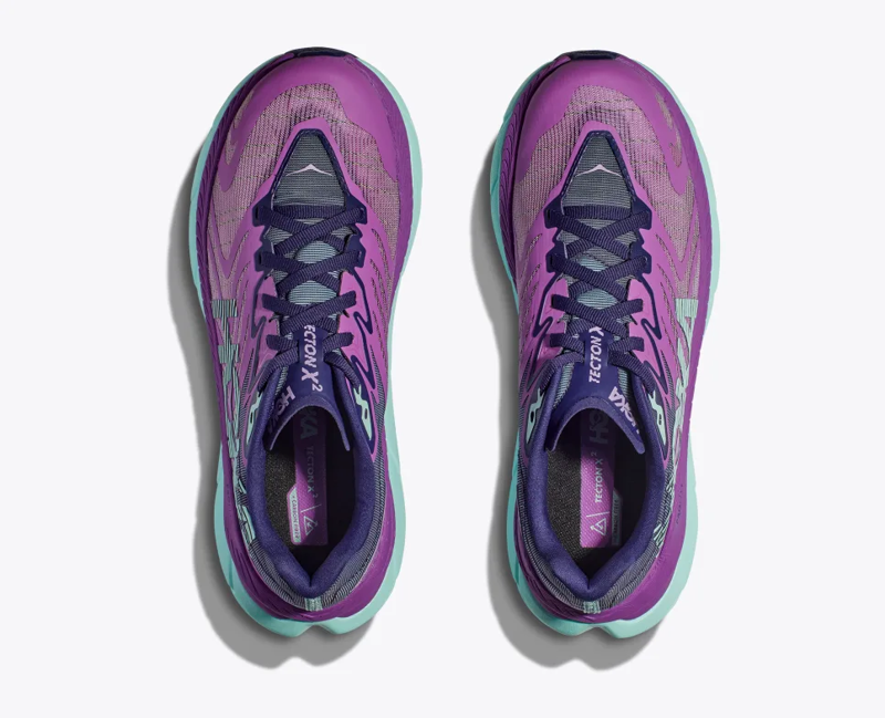 HOKA Tecton X 2 Women's Trail Running Shoe in Orchid Flower/Night Sky-1