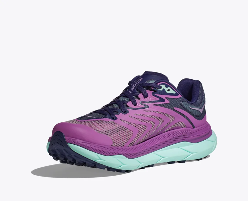 HOKA Tecton X 2 Women's Trail Running Shoe in Orchid Flower/Night Sky-4