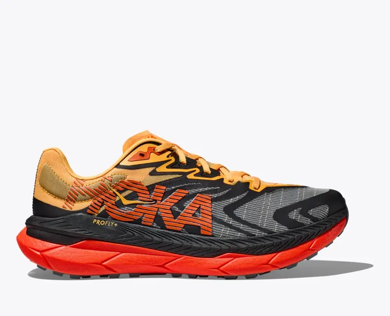 HOKA Tecton X 2 Men's Trail Running Shoe in Black/Flame