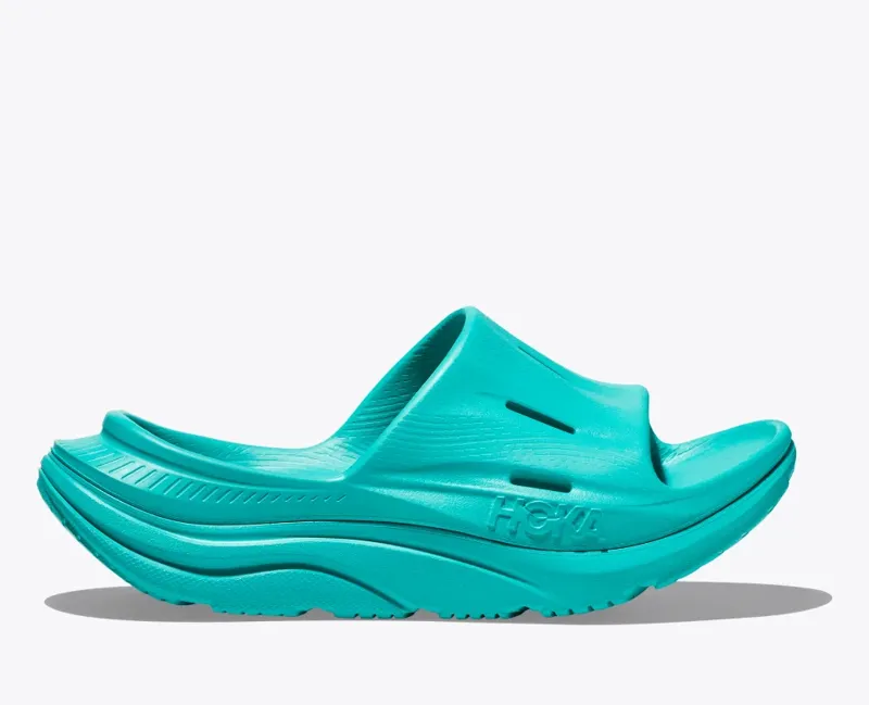 HOKA All Gender Ora Recovery Slide 3 in Ceramic/Ceramic