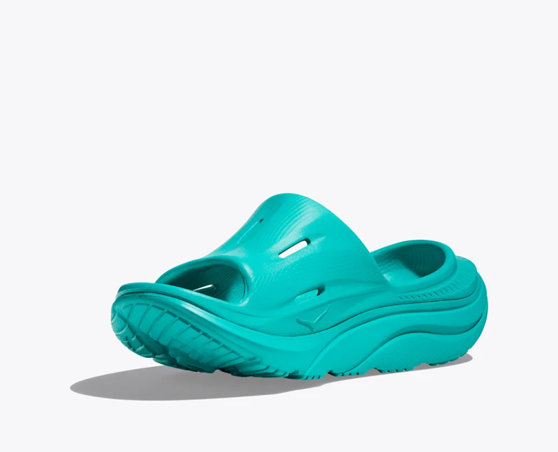 HOKA All Gender Ora Recovery Slide 3 in Ceramic/Ceramic-6