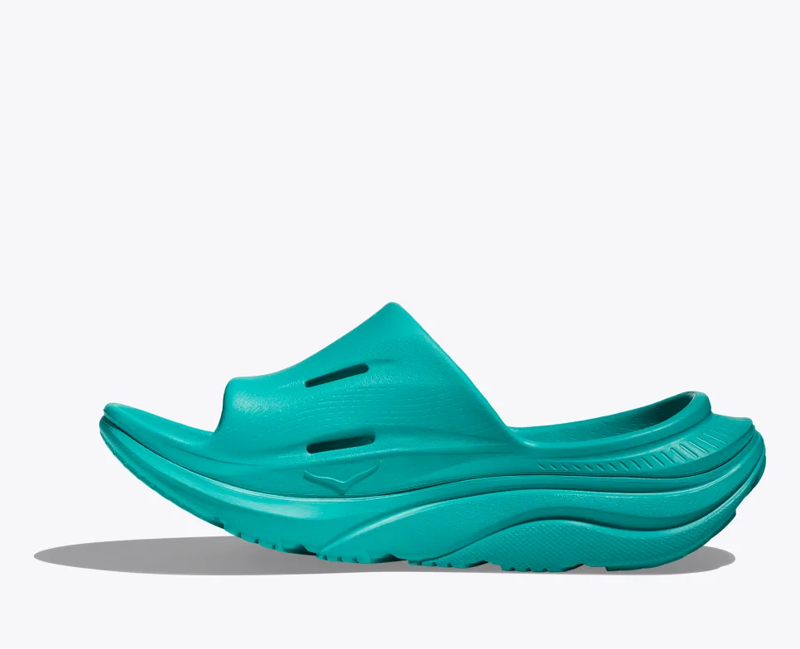 HOKA All Gender Ora Recovery Slide 3 in Ceramic/Ceramic-3