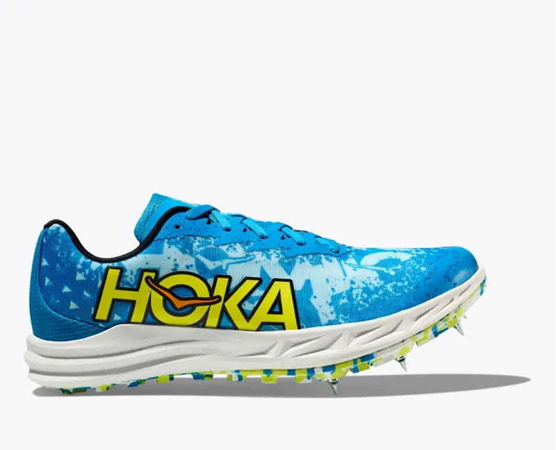HOKA Crescendo XC Unisex Trail/Cross-Country Running Spike Shoe in Diva Blue/Evening Primrose