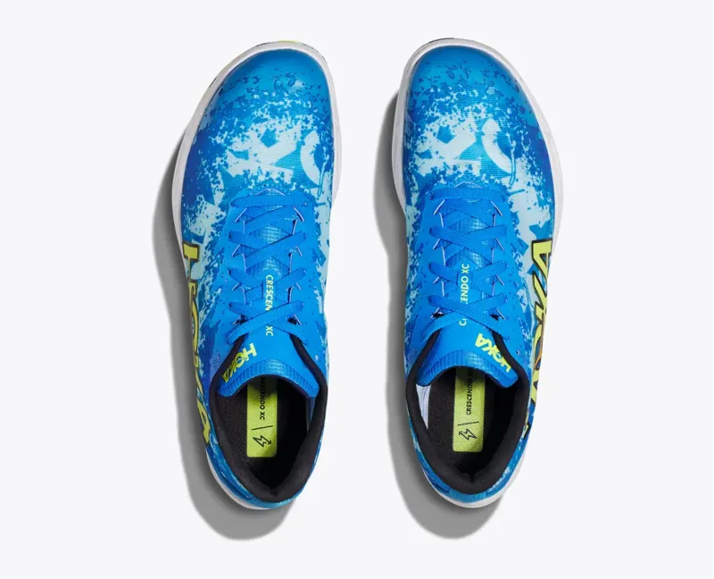 HOKA Crescendo XC Unisex Trail/Cross-Country Running Spike Shoe in Diva Blue/Evening Primrose-1