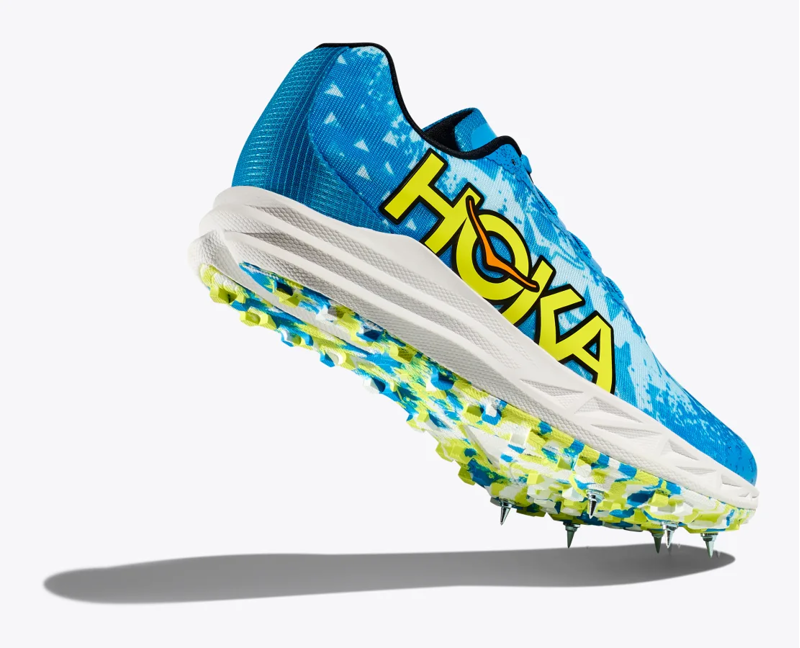 HOKA Crescendo XC Unisex Trail/Cross-Country Running Spike Shoe in Diva Blue/Evening Primrose-4