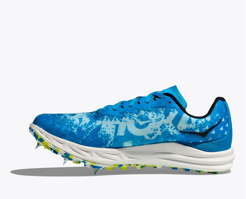 HOKA Crescendo XC Unisex Trail/Cross-Country Running Spike Shoe in Diva Blue/Evening Primrose-3