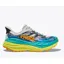 HOKA Stinson 7 Men's Trail Running Shoe in White/Evening Primrose