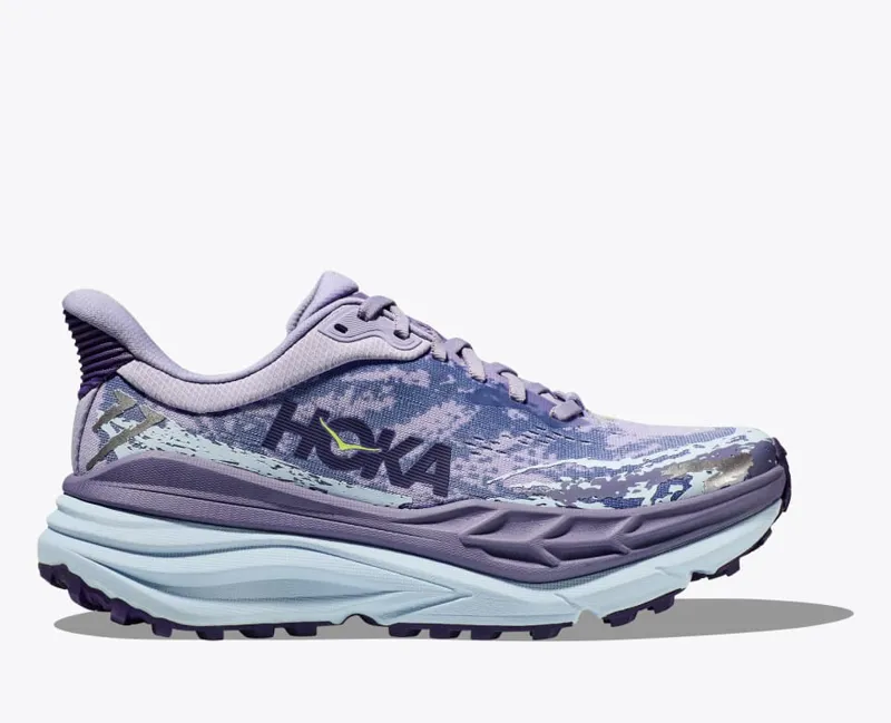 HOKA Stinson 7 Women's Trail Running Shoe in Cosmic Sky/Meteor