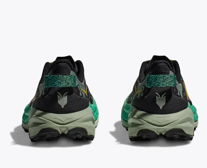 HOKA Speedgoat 6 Women's Trail Running Shoe in Black/Aloe Vera-5