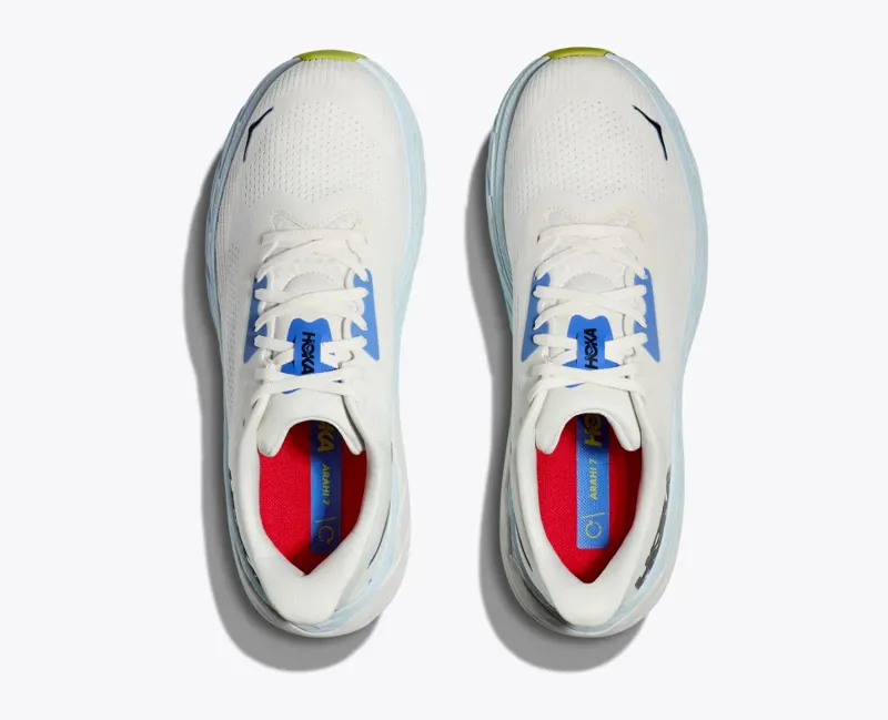 HOKA Arahi 7 Men's Road Running Shoe in Blanc De Blanc/Virtual Blue-2