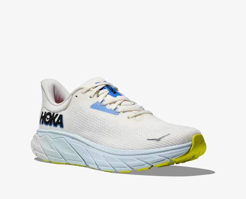 HOKA Arahi 7 Men's Road Running Shoe in Blanc De Blanc/Virtual Blue-7