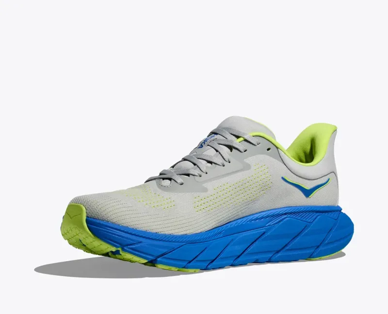 HOKA Arahi 7 Men's Road Running Shoe in Stardust/Electric Cobalt-6