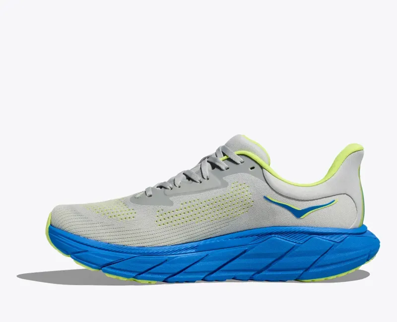 HOKA Arahi 7 Men's Road Running Shoe in Stardust/Electric Cobalt-3