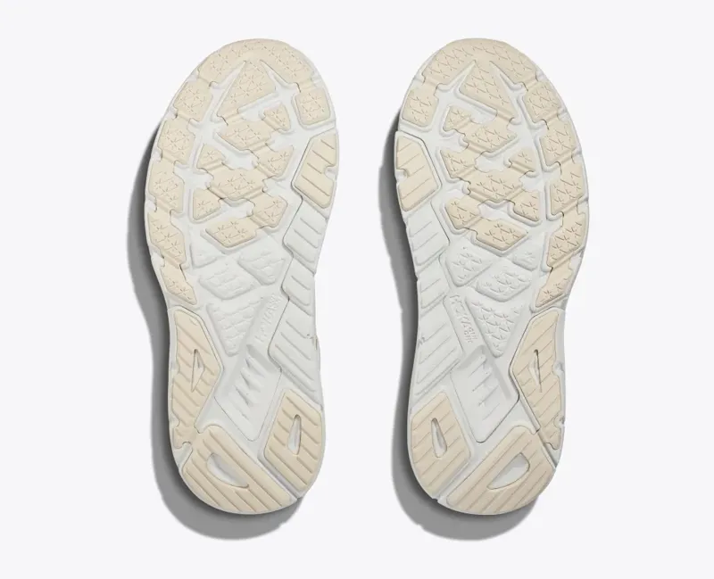 HOKA Arahi 7 Women's Road Running Shoe in Blanc de Blanc/Rose Gold-2