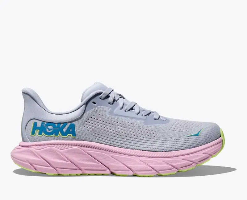 HOKA Arahi 7 Women's Road Running Shoe in Gull/Pink Twilight