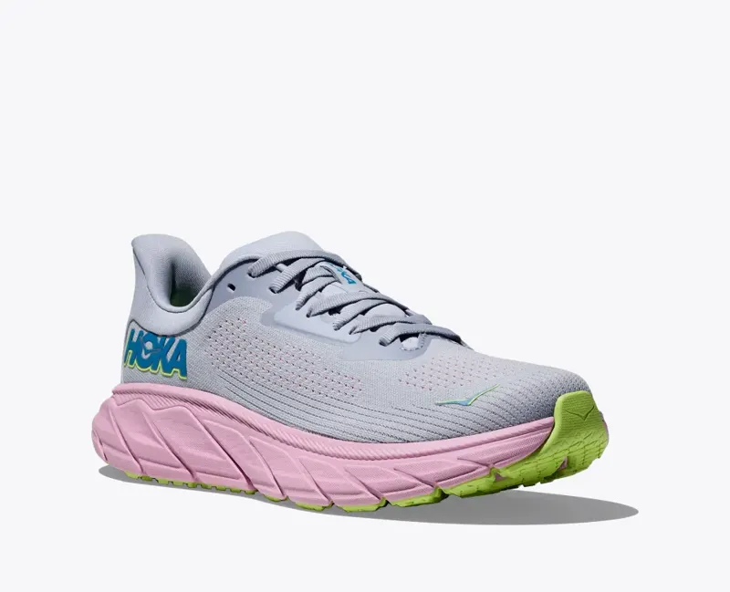 HOKA Arahi 7 Women's Road Running Shoe in Gull/Pink Twilight-7