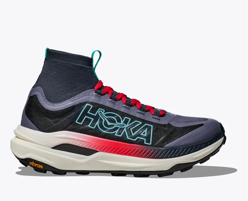 HOKA Tecton X 3 Men's Trail Running Shoe in Stormy Skies/Cerise