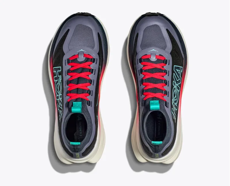 HOKA Tecton X 3 Men's Trail Running Shoe in Stormy Skies/Cerise-2