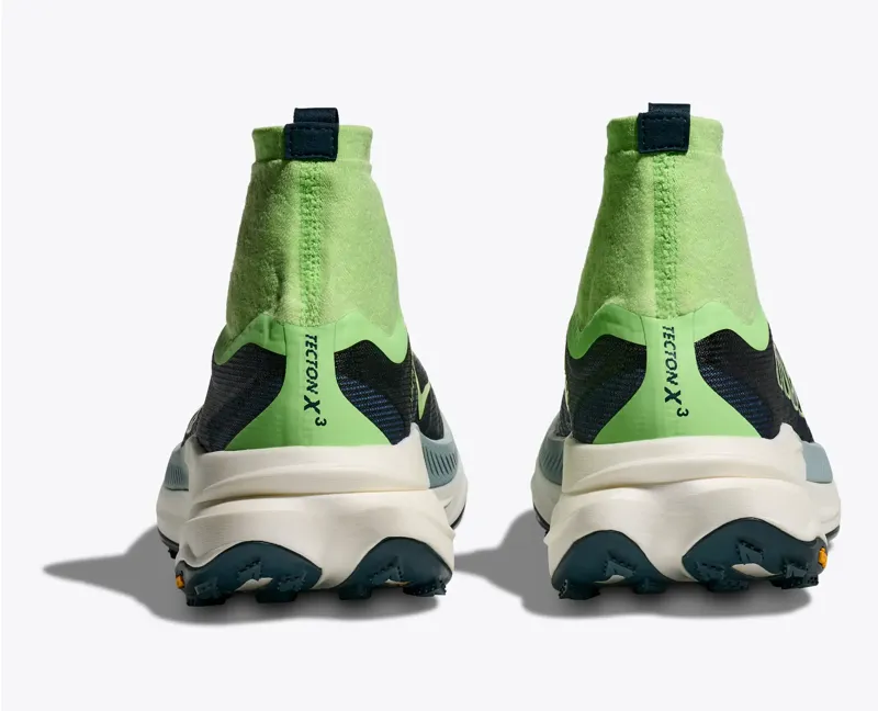 HOKA Tecton X 3 Men's Trail Running Shoe in Tart Apple/Blue Twilight-5