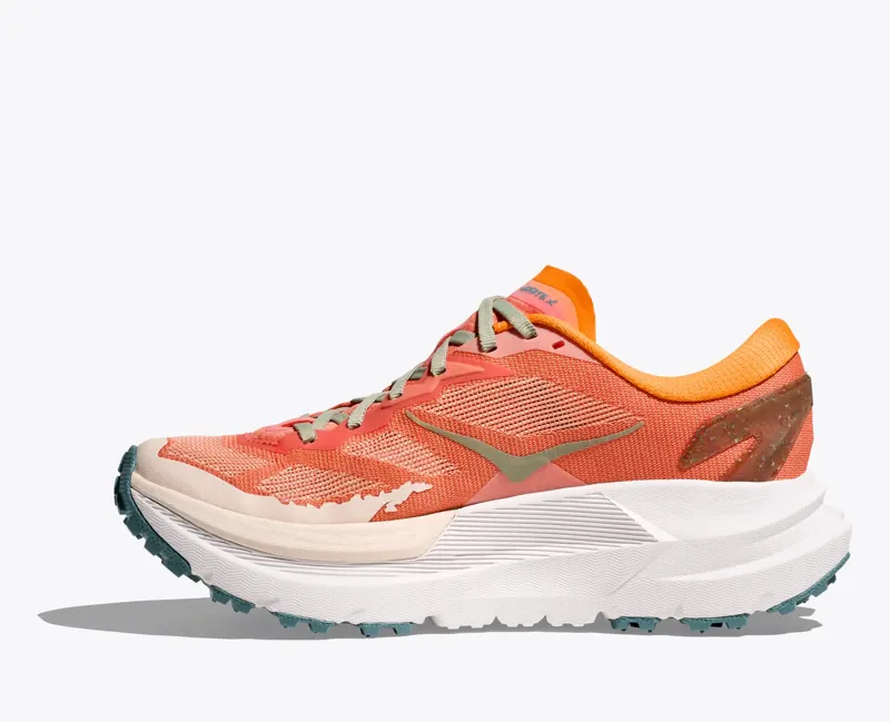 HOKA Mafate X Women's Trail Running Shoe in Feldspar / Mountain Fog-3