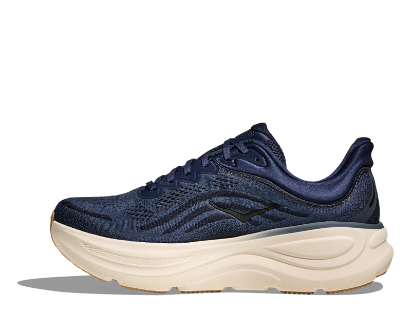 Hoka Bondi 9 Wide Men's Trail Running Shoe in Midnight Blue/Varsity Navy-3