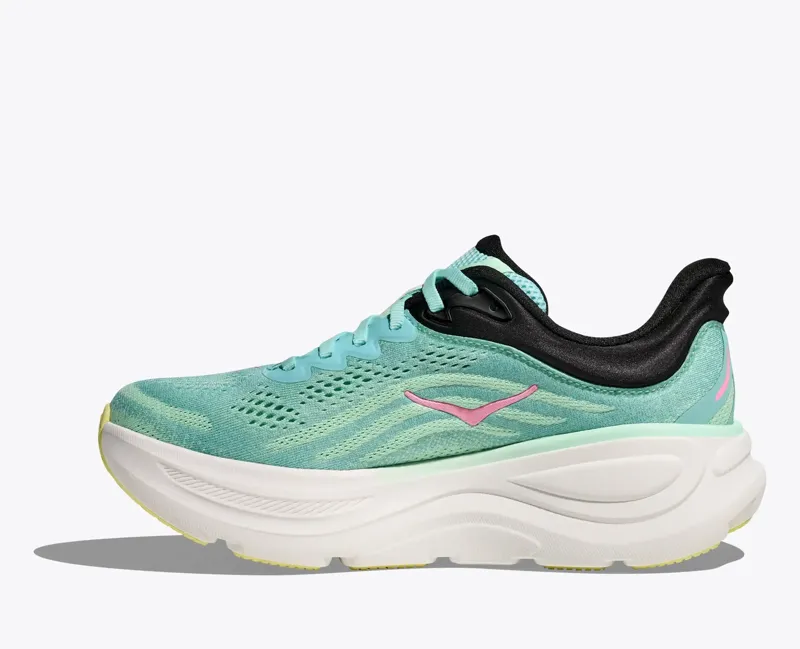 Hoka Bondi 9 Women's Road Running Shoe in Blue Spark/Mint Fluorite-3