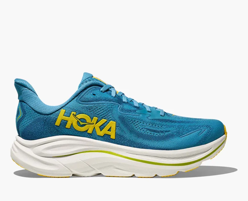 HOKA Clifton 10 Men's Road Running Shoe in Alpine Blue/Foggy Night