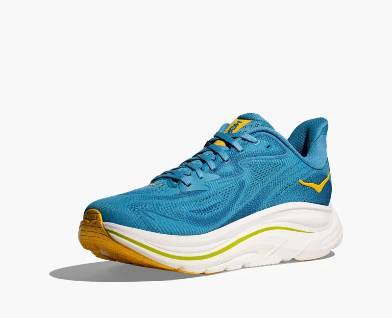HOKA Clifton 10 Men's Road Running Shoe in Alpine Blue/Foggy Night-6