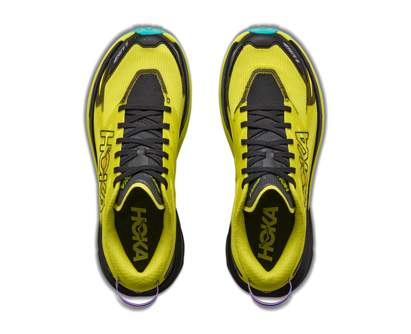 Hoka Mafate 5 Men's Trail Running Shoe in Black/Hoka Citrus-1