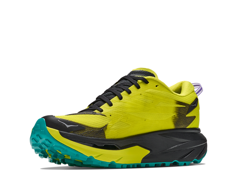 Hoka Mafate 5 Men's Trail Running Shoe in Black/Hoka Citrus-3