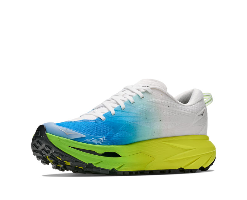 Hoka Mafate 5 Men's Trail Running Shoe in Frost/Hoka Citrus-3