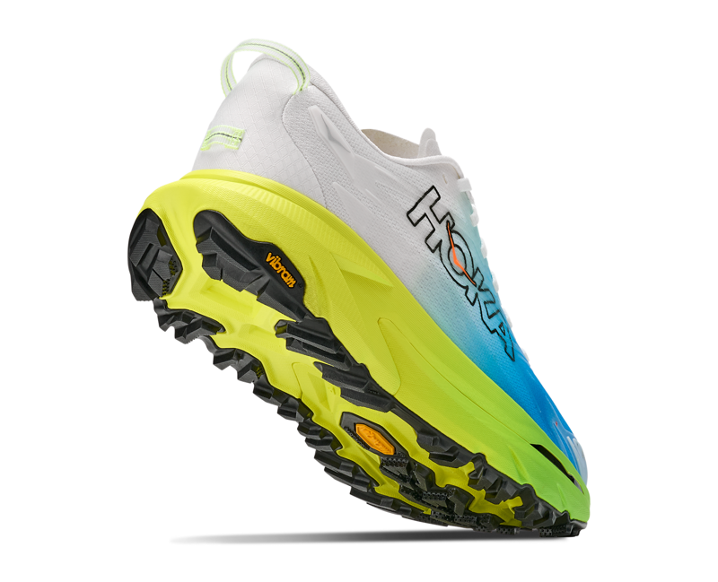 Hoka Mafate 5 Men's Trail Running Shoe in Frost/Hoka Citrus-2