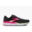 Brooks Ghost 16 Women's Road Running Shoe in Black/Pink/Yellow
