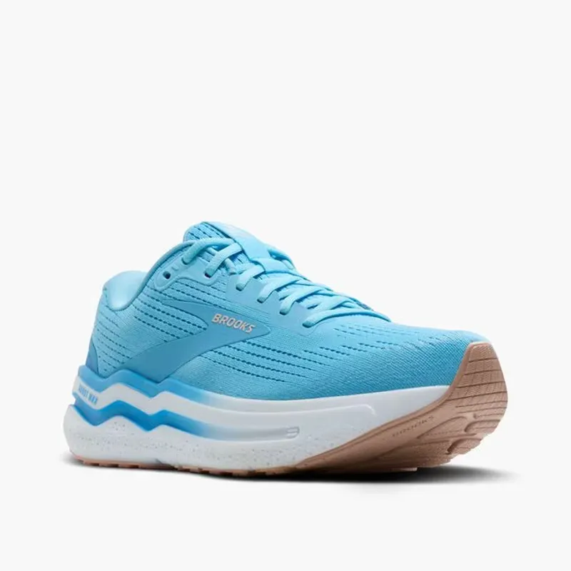 Brooks Ghost Max 2 Women's Road Running Shoe in Baltic Sea/Bonnie Blue/Peach-5