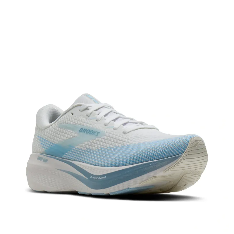 Brooks Ghost Amp Women's Road Running Shoe in Blue/White/Metallic-5