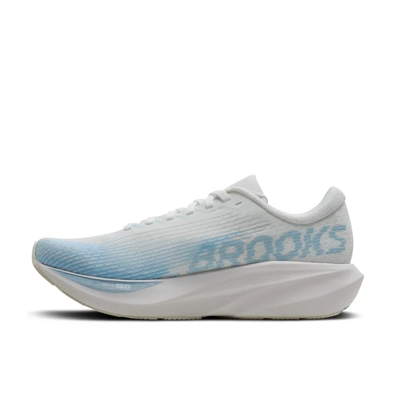 Brooks Ghost Amp Women's Road Running Shoe in Blue/White/Metallic-3