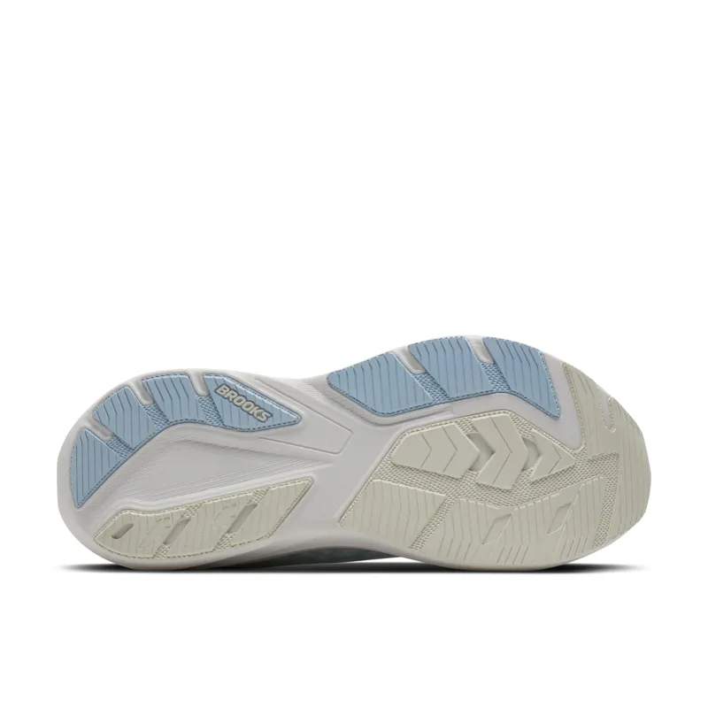 Brooks Ghost Amp Women's Road Running Shoe in Blue/White/Metallic-2