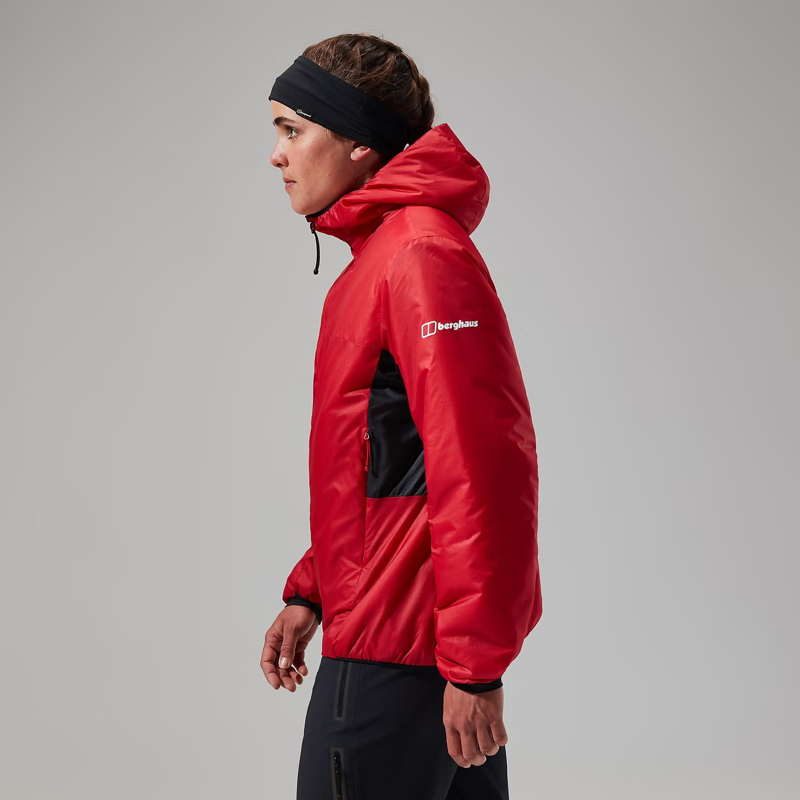 Berghaus Women's MTN Arete LB Synthetic Hoody in Red/Black-9