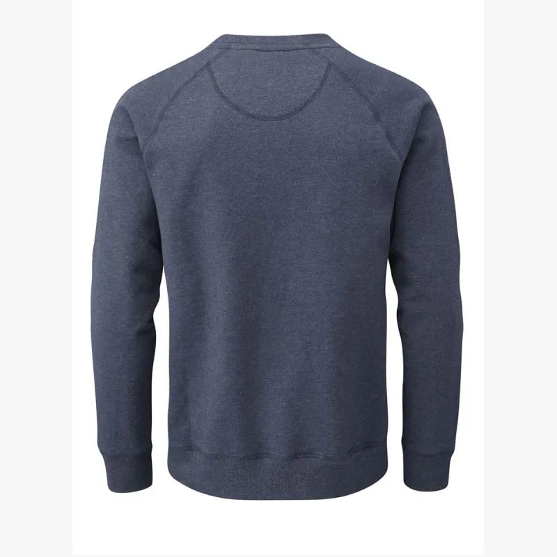 Moon Men's Crew Neck Sweater in Indigo Marl-1